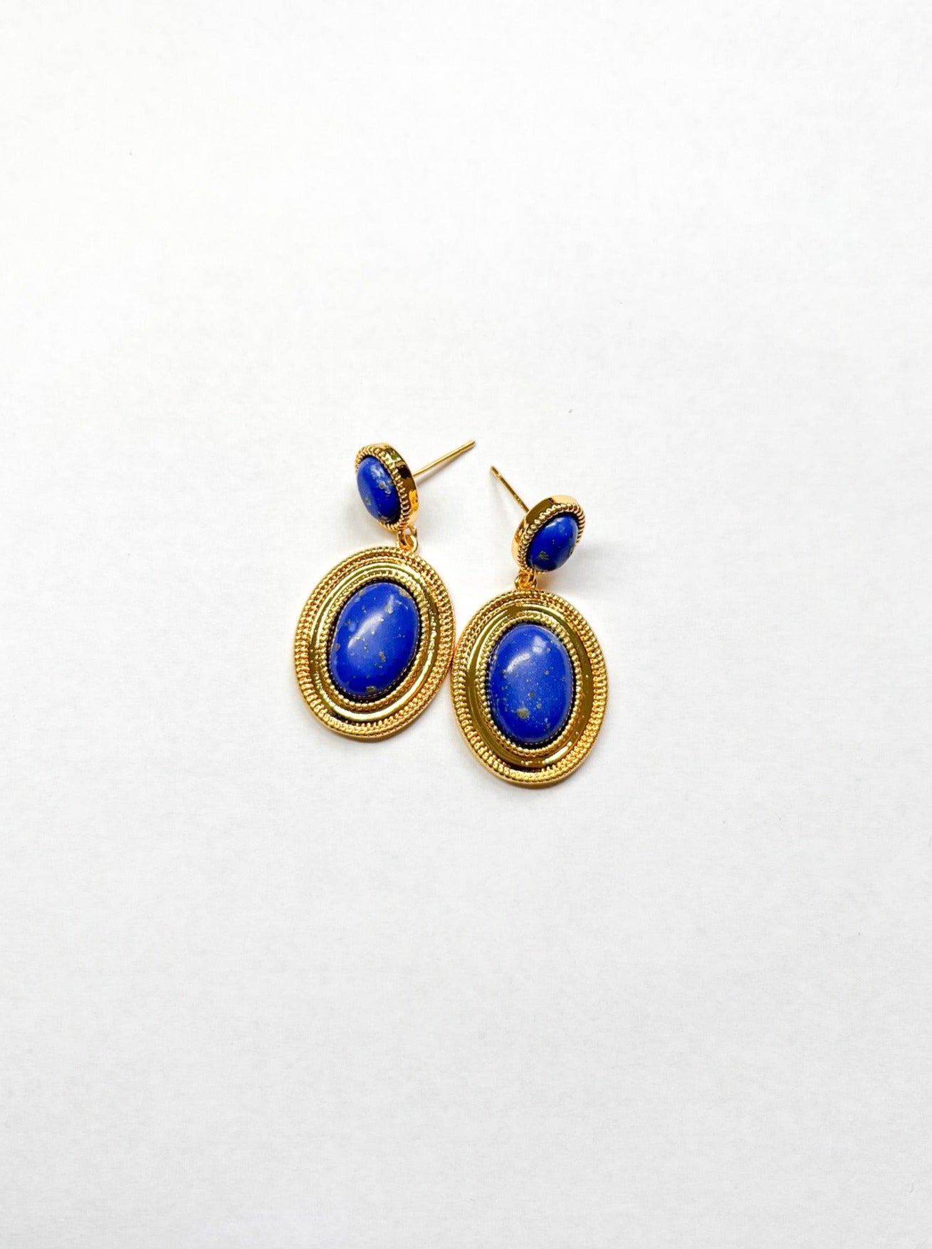 Blue Cleopatra Studs