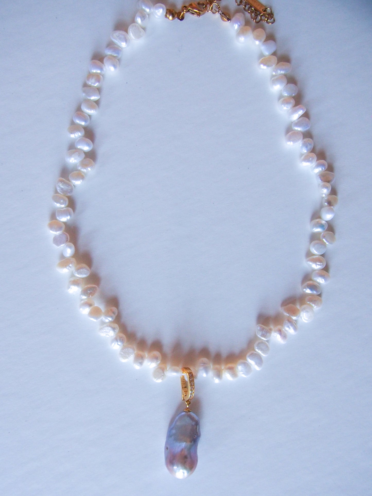 Marina Baroque Pendant Pearl Necklace