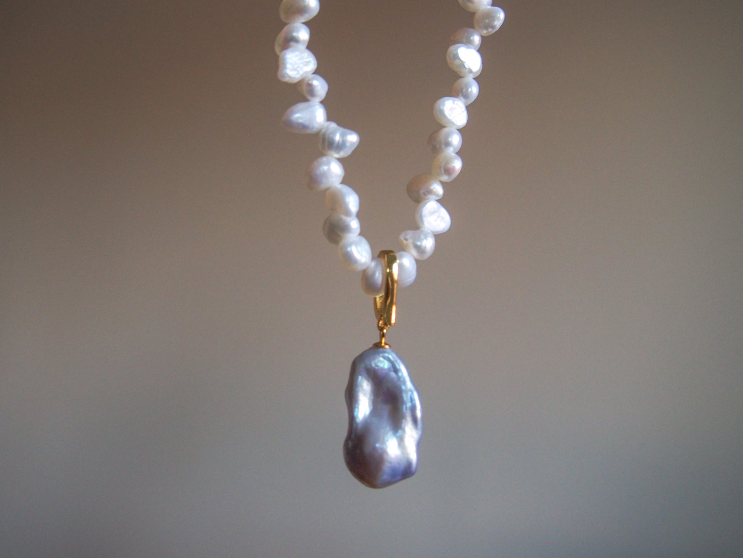 Marina Baroque Pendant Pearl Necklace