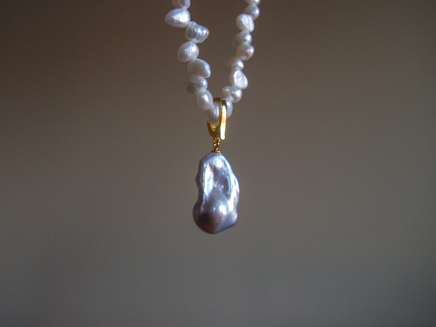 Marina Baroque Pendant Pearl Necklace
