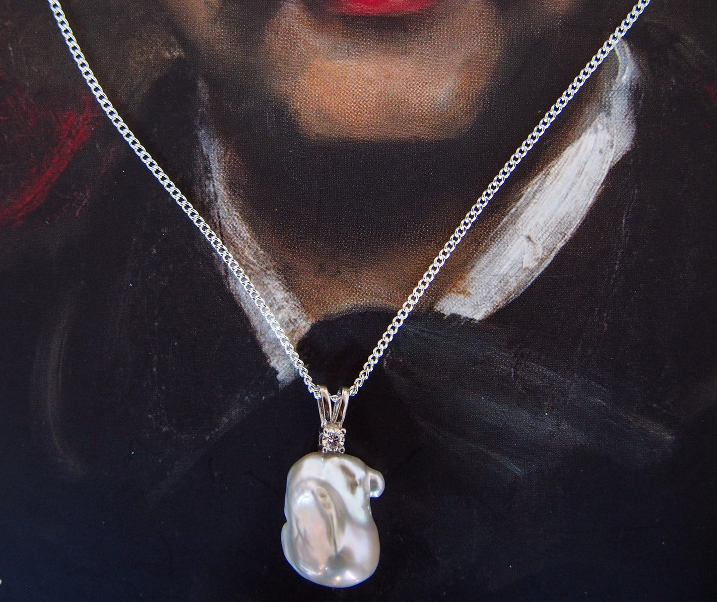 Delmare Baroque Pearl Pendant Necklace
