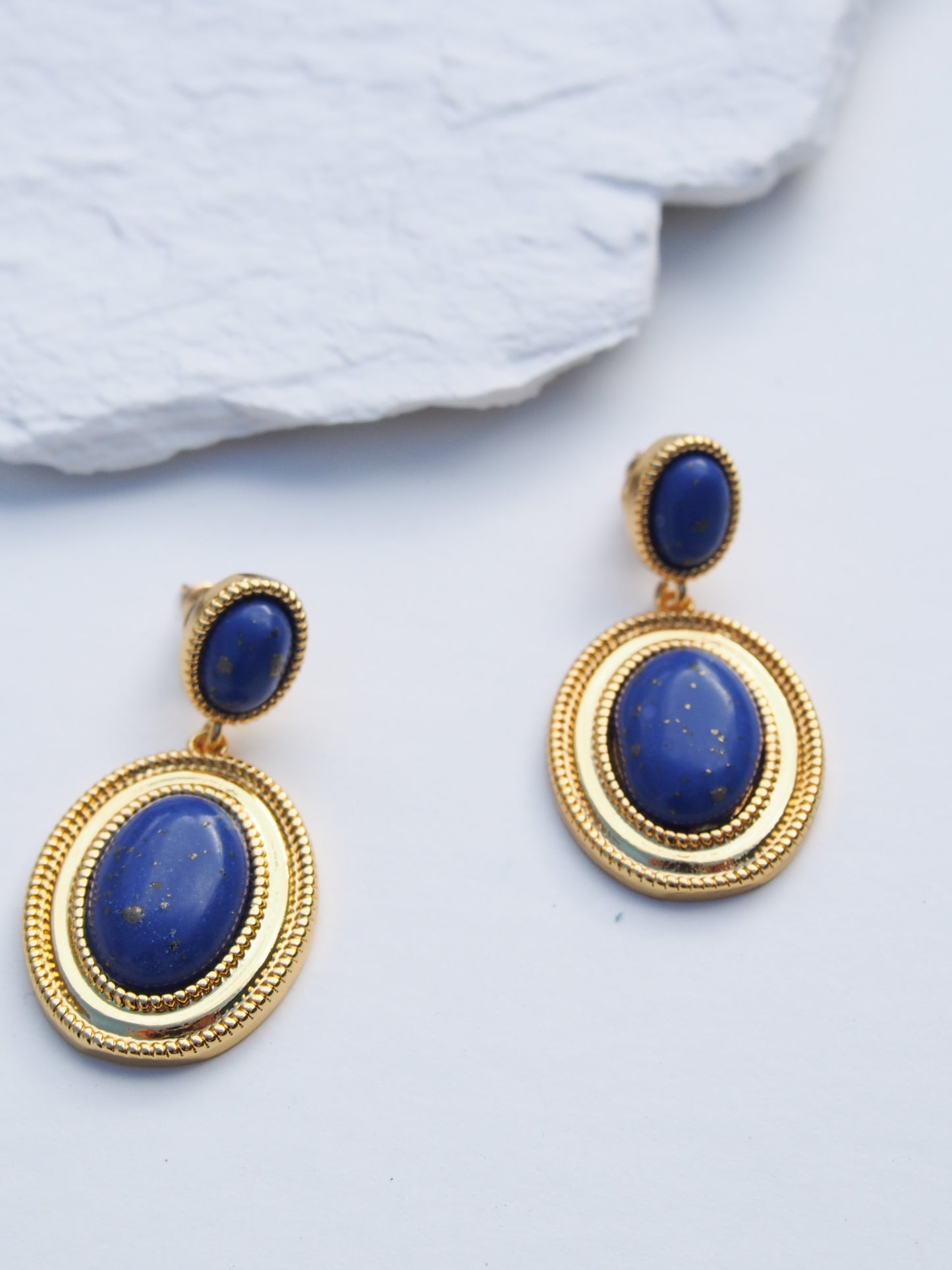 Blue Cleopatra Studs