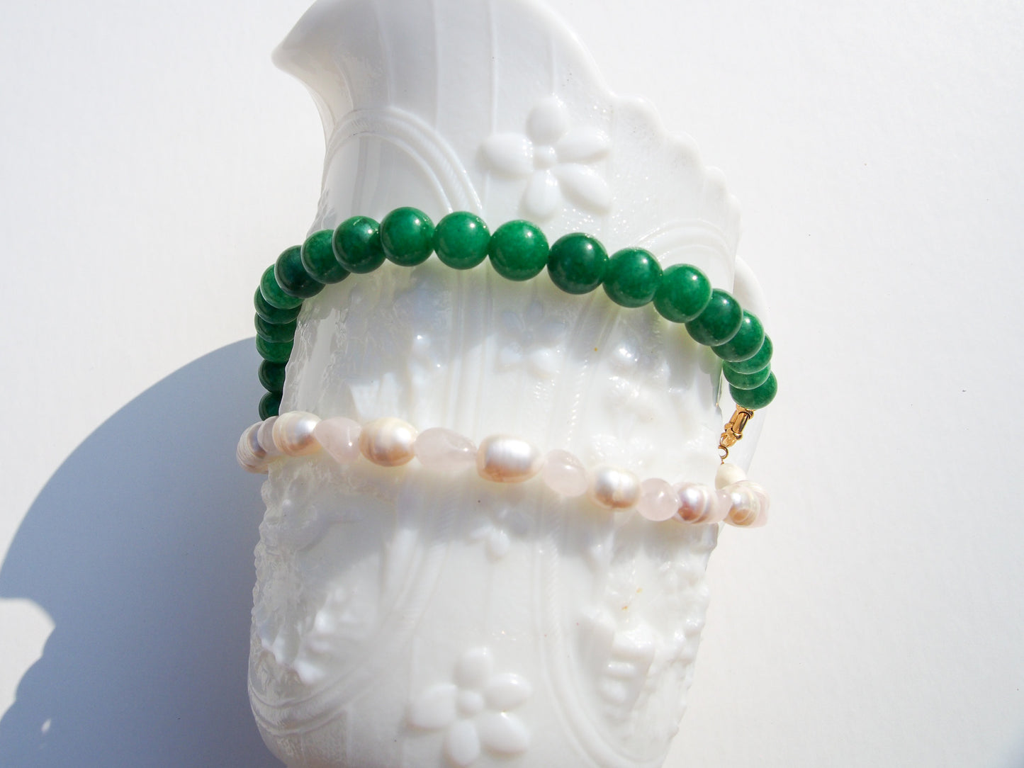 Ruba Jade & Pearl Necklace