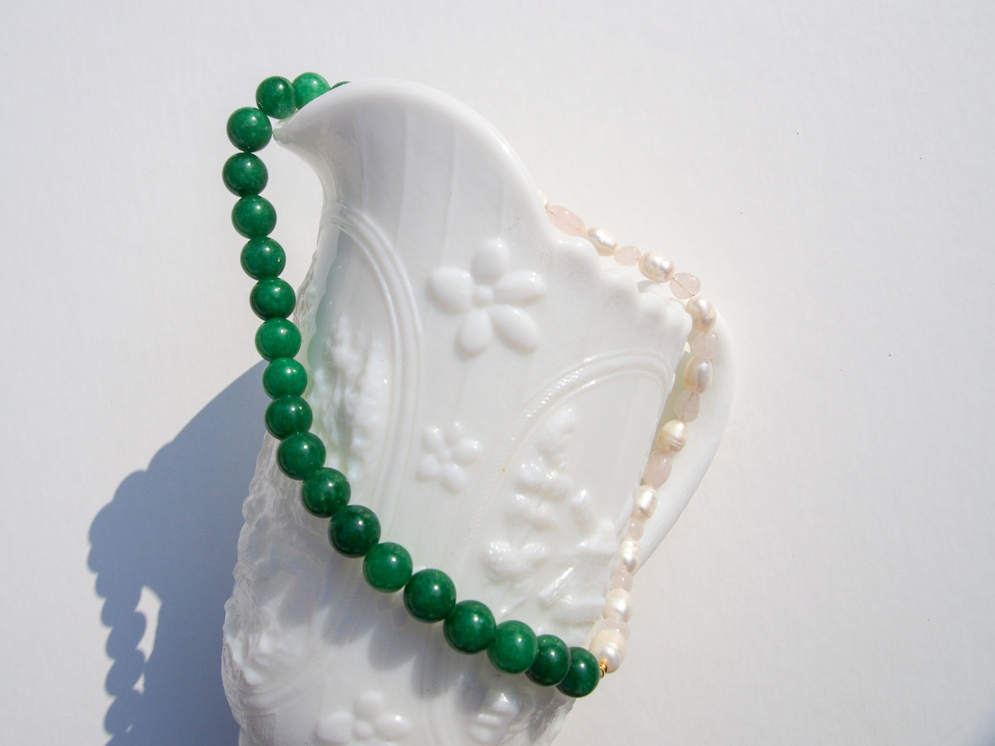 Ruba Jade & Pearl Necklace