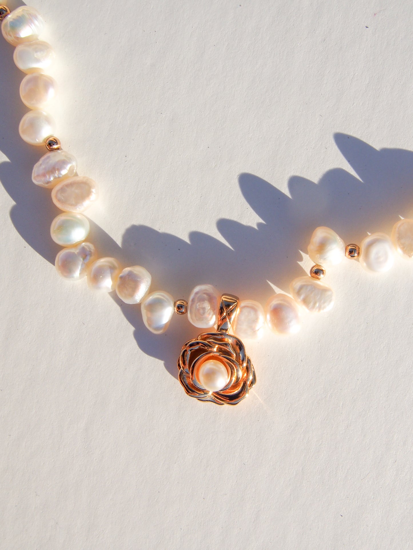 Rosewater Pearl Necklace