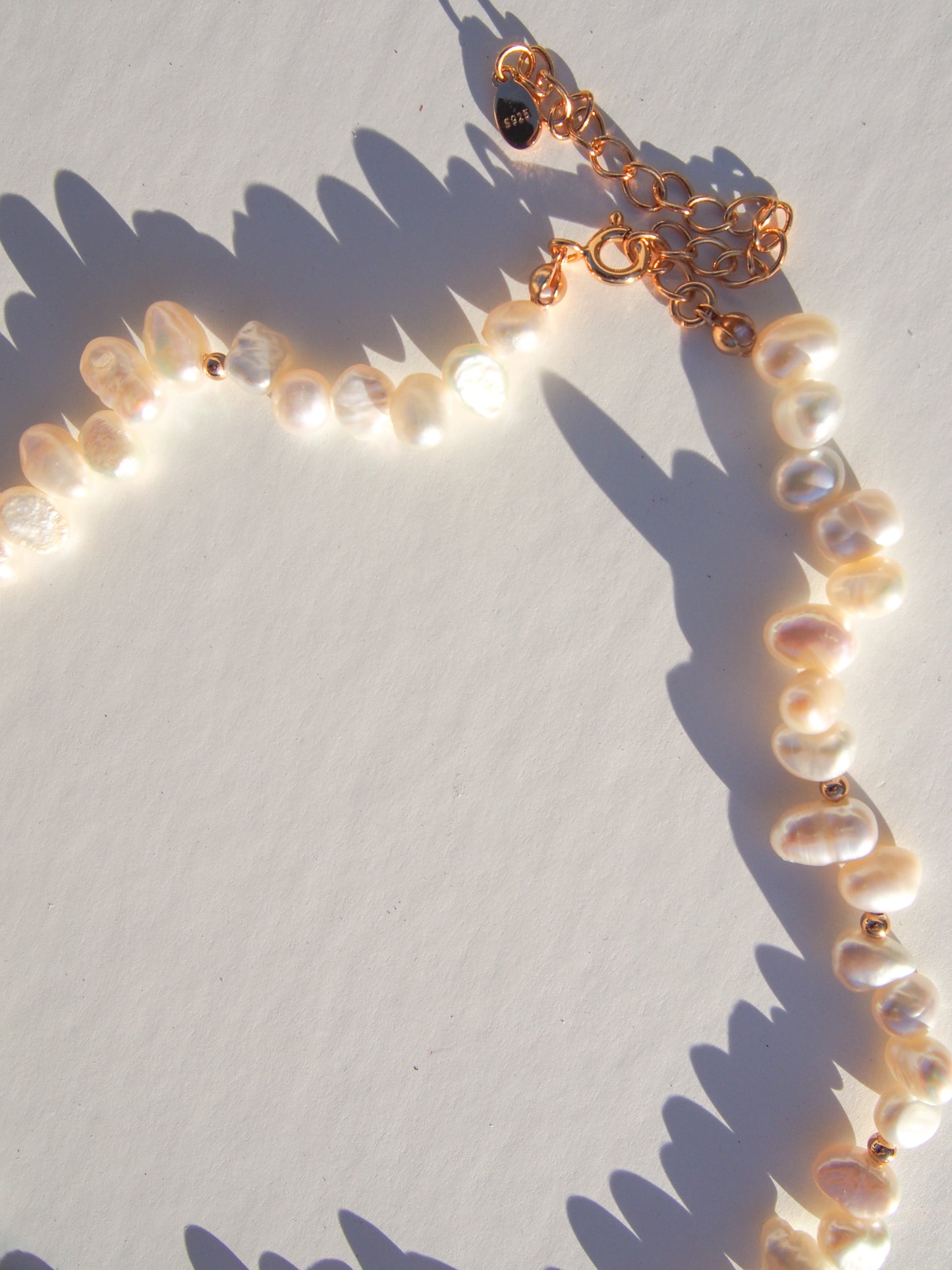 Rosewater Pearl Necklace