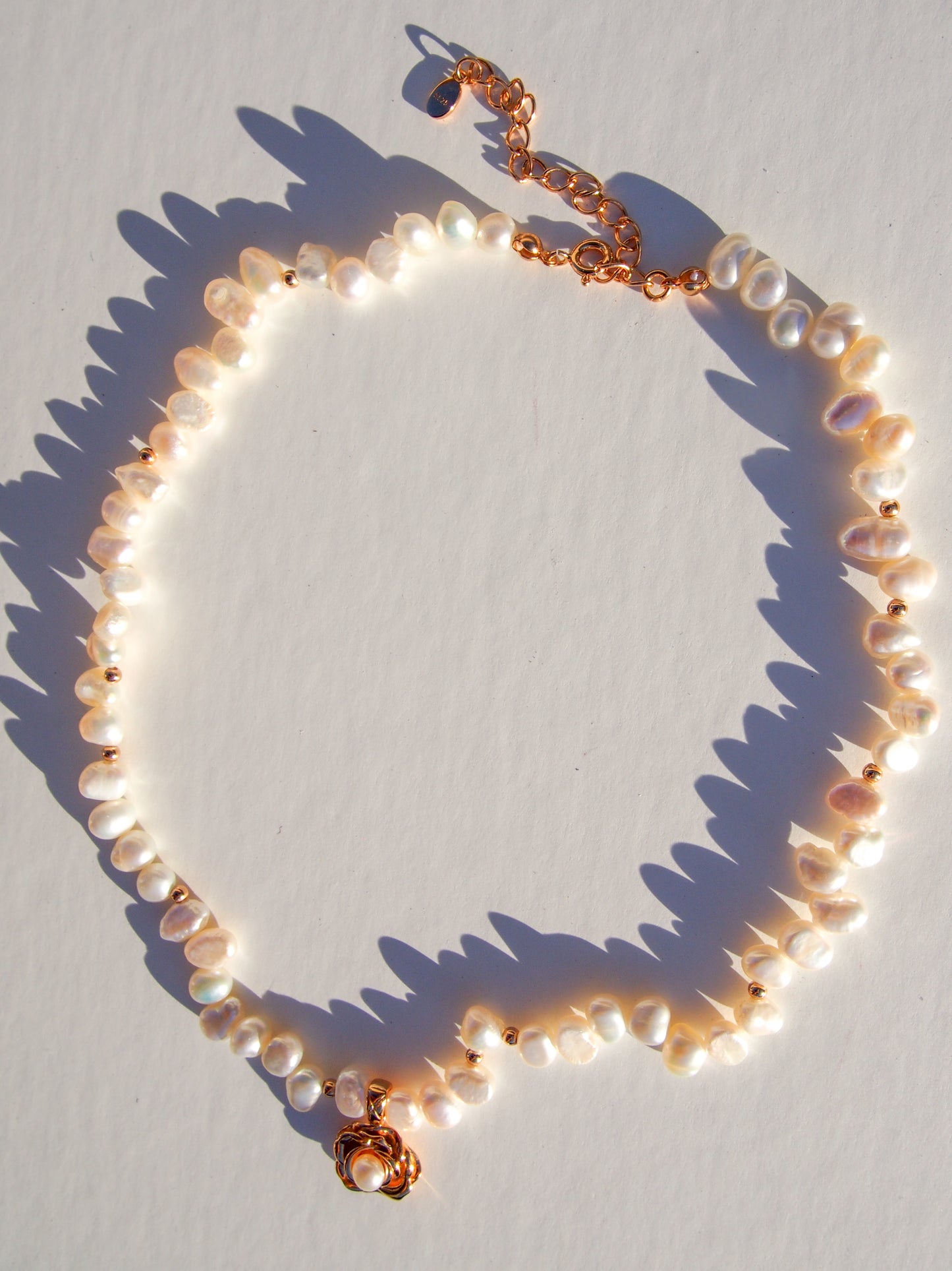Rosewater Pearl Necklace