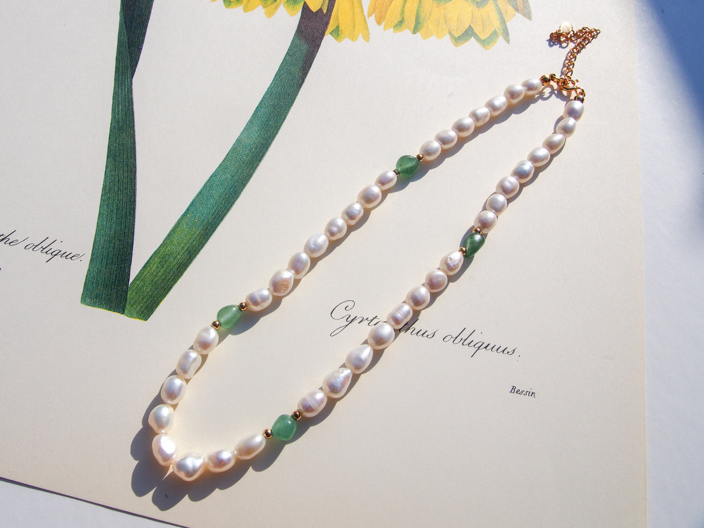 Aaliyah Jade Pearl Necklace