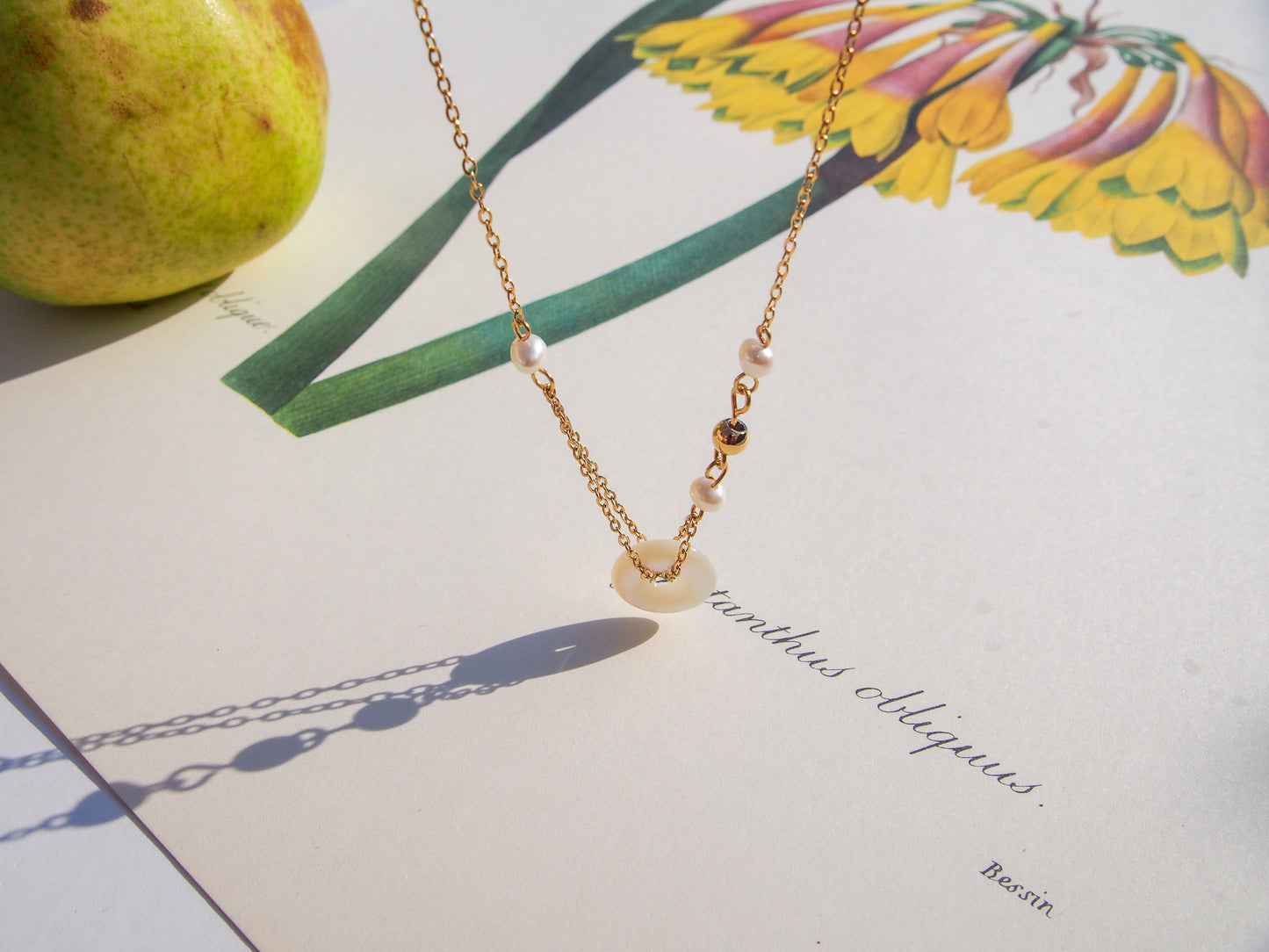 Nadia Jade Ring Necklace