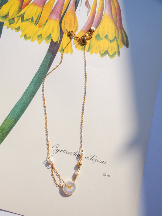 Nadia Jade Ring Necklace